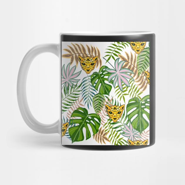 Tropical leopard print by Papergrape